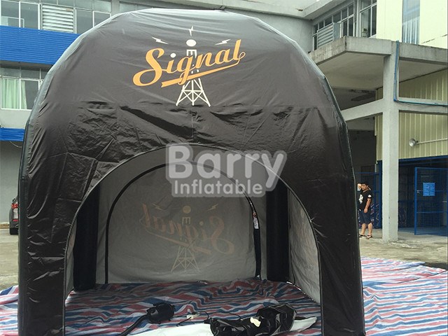 China supplier customzied black sealed inflatable advertising tent with logo printing  BY-IT-013